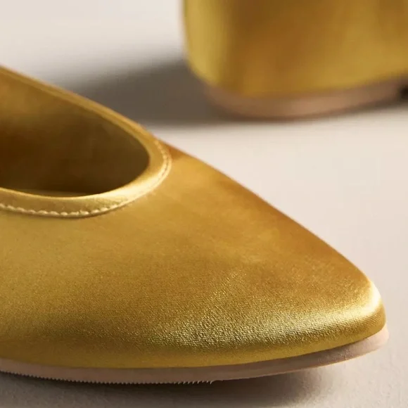 NWT BC Footwear by Seychelles Georgette Satin Ballet Flats Size 8.5 / EUR 39.5 - Picture 2 of 3